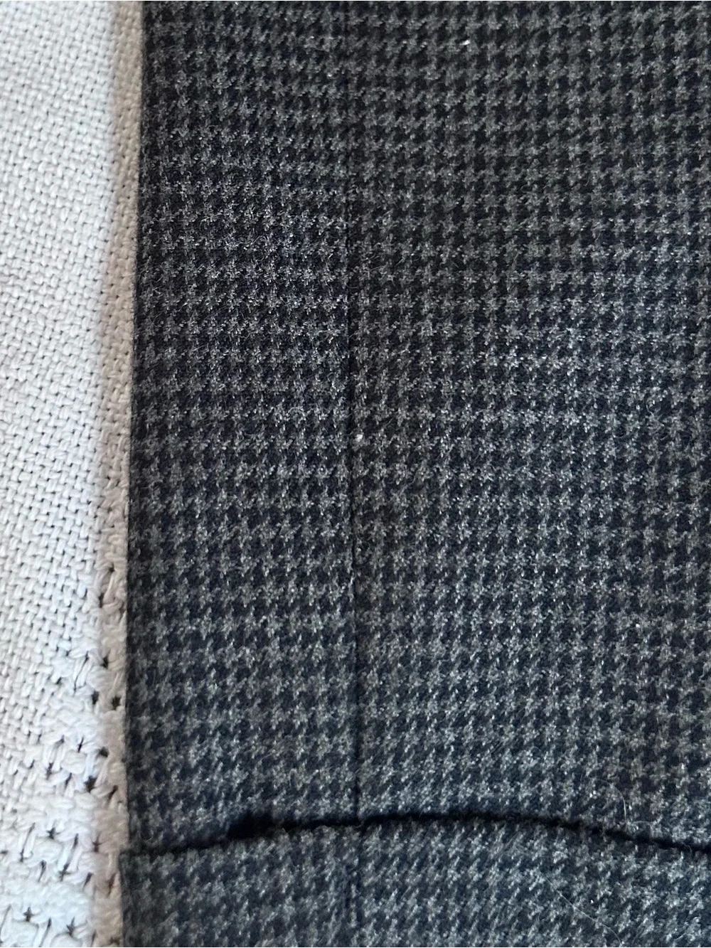 Vintage 80’s Polo Ralph Lauren Gray Brown Houndstooth Pants 33X29 Pleated Cuffed